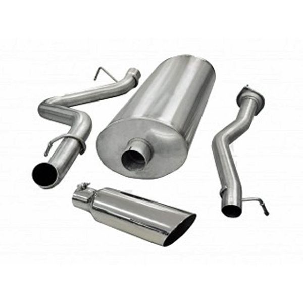 Corsa Performance Single Side Exit Cat-Back with 4.0 Inch Tip - Sport Sound Level