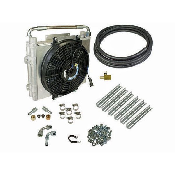 BD Diesel Xtrude Double Stacked Transmission Cooler Kit - Universial 0.50 inch Tubing