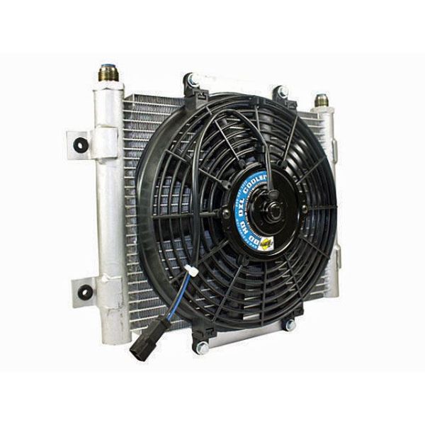 BD Diesel Xtrude Trans Cooler with Fan - 5.5 inch