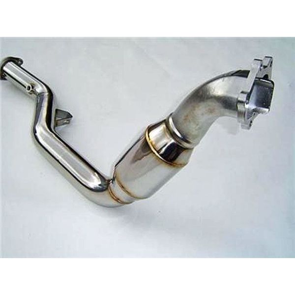 Invidia Polished Divided Wastegate Downpipe with High Flow Cat Invidia Polished Divided Wastegate Downpipe with High Flow Cat