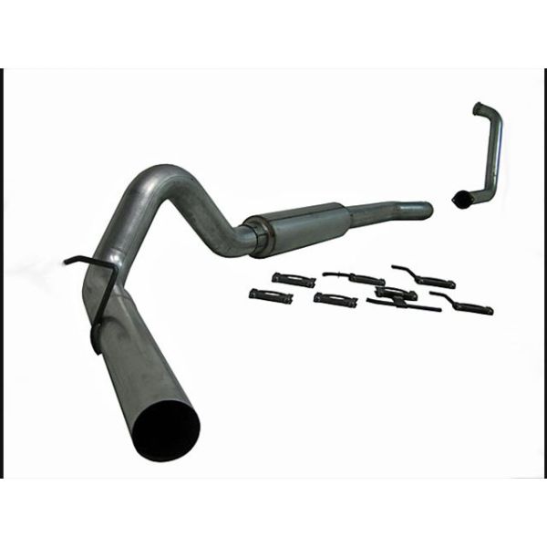 MBRP 4" Turbo Back Single Side (Stock Cat) - P Series for 2003-2007 Ford Powerstroke 6.0L - S6206P