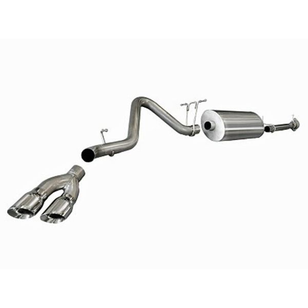 Corsa Performance Single Side Exit Cat-Back with Twin 4.0 Inch Tip - Sport Sound Level
