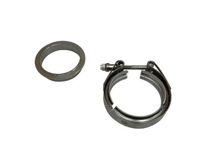 Garrett Stainless vBand Turbine Housing Inlet Flange + Clamp