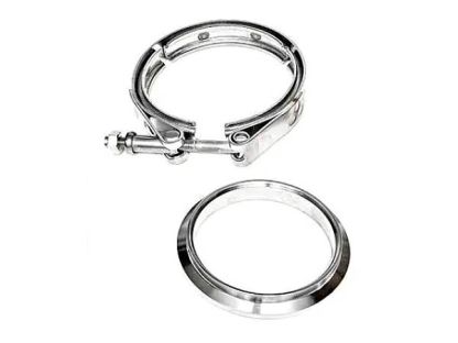 T4 Divided Sportsman VBand Outlet Flange and Clamp Kits