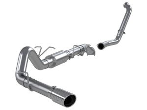 MBRP 4" Turbo Back Single Side (Stock Cat) Exit - T409 for 2003-2007 Ford Powerstroke 6.0L - S6206409