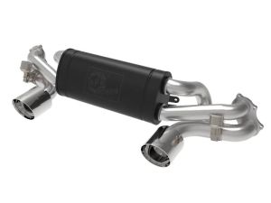 aFe 304SS CAT Back Exhaust System for 2020-2023 Porsche Cayman GT4 Polished