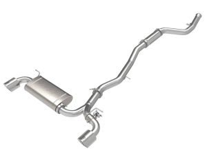 aFe Takeda 2.5" to 3" Stainless CAT Back Exhaust for 2021-2024 Toyota GR Supra 2.0T Polished