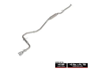 aFe Takeda CAT Back Exhaust System for 2022-2025 Honda Civic Sport Hatchback 2.0T Polished Tip