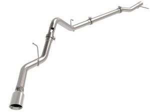 DPF Back Exhaust Large Bore HD 3" for 2023, 2024+ Chevy Silverado / GMC Sierra 3.0L LZO Diesel - Polished Tip
