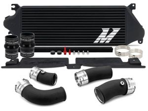 Performance Front Mount Intercooler Kit by Mishimoto for 2024+ Toyota Tacoma 2.4T - Black Core, Black Pipes