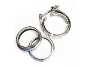 3" Stainless V-Band Flange and Clamp Set - Male/Female