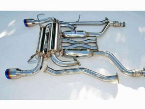 Invidia Gemini Single Layer Titanium Tip Cat Back Exhaust - 2 Dr - 60mm