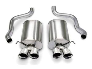 Corsa Performance Dual Rear Exit Axle-Back with Twin 4.5 Inch Tips - Sport Sound Level
