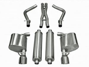 Corsa Performance Dual Rear Exit Cat-Back with 4.5 Inch Tips - Xtreme Sound Level