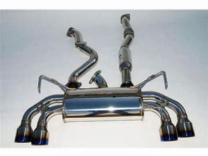 Invidia Q300 Dual Titanium Tip Cat-back Exhaust - 76mm - Hatchback
