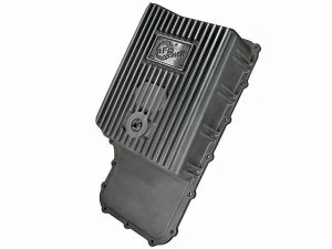 aFe Power Transmission Pan with Machined Fins
