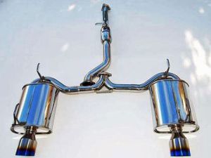 Invidia Q300 Dual Titanium Tip Cat Back Exhaust - 70mm