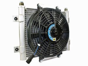 BD Diesel Xtrude Trans Cooler with Fan - 5.5in