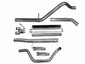 Corsa Performance Dual Rear Exit Catback with 4.0 Inch Tips - Sport Sound Level