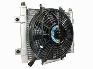 BD Diesel Xtrude Trans Cooler with Fan 5.5in