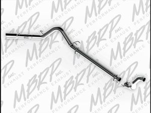 MBRP 4" Filter Back Single Side Exit with Downpipe - AL for 2008-2010 Ford Powerstroke 6.4L - S6282AL
