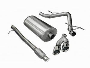 Corsa Performance Single Side Exit Catback with Twin 4.0 Inch Tips - Sport Sound Level