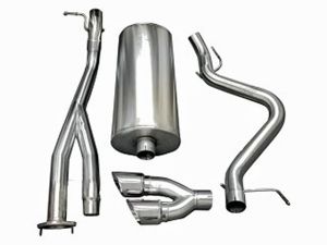 Corsa Performance Single Side Exit Cat-Back with Twin 4.0 Inch Tip - Sport Sound Level