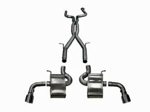 Corsa Performance Dual Rear Exit Catback with Twin 4.0 Inch Tips - Xtreme Sound Level