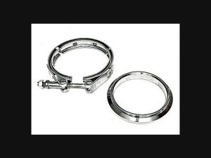 GT 3 Inch VBand Special Stainless Downpipe Flange and Clamp Set