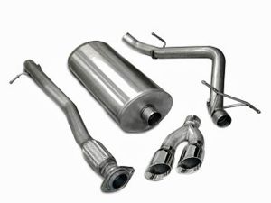 Corsa Performance Single Side Exit Catback with Twin 4.0 Inch Tips - Sport Sound Level