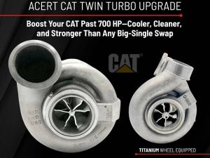 CAT ACERT Twin / Compound Titanium TCT Turbo Upgrades