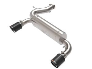 2021+ Bronco aFe Vulcan SS Axle Back Exhaust - Carbon Fiber Tips
