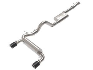2021+ Bronco aFe Vulcan SS CAT Back Exhaust - Carbon Fiber Tips