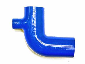 2.25 Inch ID 90 Degree Elbow with 1 Inch Nipple - Silicone