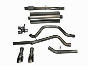 Corsa Performance Dual Rear Exit Catback with 4.0 Inch Tips - Sport Sound Level