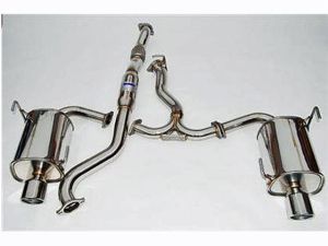 Invidia Q300 Dual SS Tip Cat Back Exhaust - 76mm