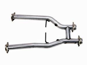 BBK Performance Short Mid H Pipe - Aluminized Steel