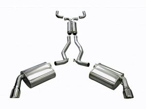 Corsa Performance Dual Rear Exit Catback with 4.0 Inch Tips - Sport Sound Level