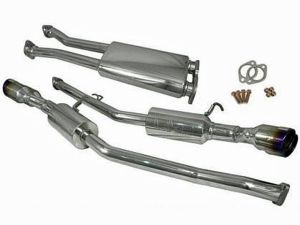 Injen Cat-Back Exhaust w- Quad Burnt Titanium Tips
