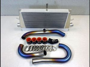 ETS EVO 8-9 Front Mount Intercooler Kit w- Titanium Piping for 2003-2006 Mitsubishi EVO VIII, IX