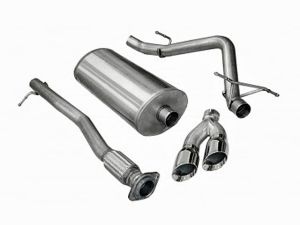 Corsa Performance Single Side Exit Catback with Twin 4.0 Inch Tip - Sport Sound Level