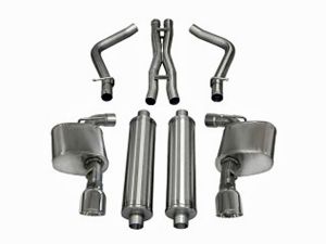 Corsa Performance Dual Rear Exit Cat-Back - 4.5 Inch Tips - Xtreme Sound Level