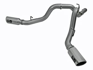 aFe POWER Large Bore-HD 4 Inch 409 Stainless Steel DPF-Back Exhaust System