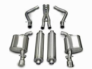 Corsa Performance Dual Rear Exit Cat-Back with Single 3.5 Inch Tips - Xtreme Sound Level