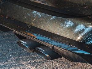 21+ BMW M4 G82 M3 G80 MBRP Quad Exit Axle-Back Exhaust with Carbon Fiber Tips