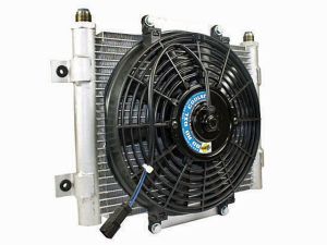 BD Diesel Xtrude Trans Cooler with Fan - 5.5 inch