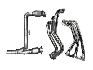 BBK Performance Long-Tube Headers with Cats - Chrome