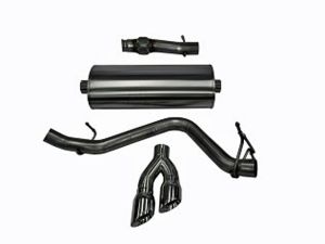 Corsa Performance Single Side Exit Cat-Back with Twin 4.0 Inch Tip - Sport Sound Level