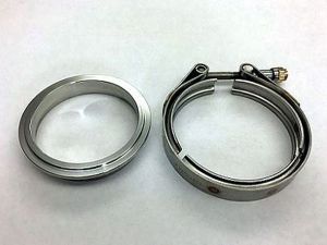 Garrett T31 2.5" V-Band Stainless Flange & Clamp Set