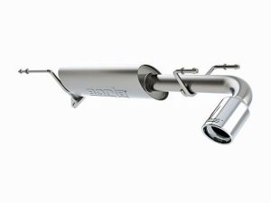 Borla Axle Back Exhaust - Single Round Rolled Rear Right Exit